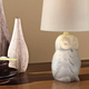 While ostensibly designed for childrens’ rooms, the all-white design of this owl lamp make it a fun-but-sophisticated lamp option for adults too.